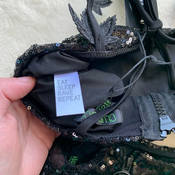 Dolls Kill Club Exx See Me Rollin’ Sequin Top and Shorts Set - Picture 15 of 17